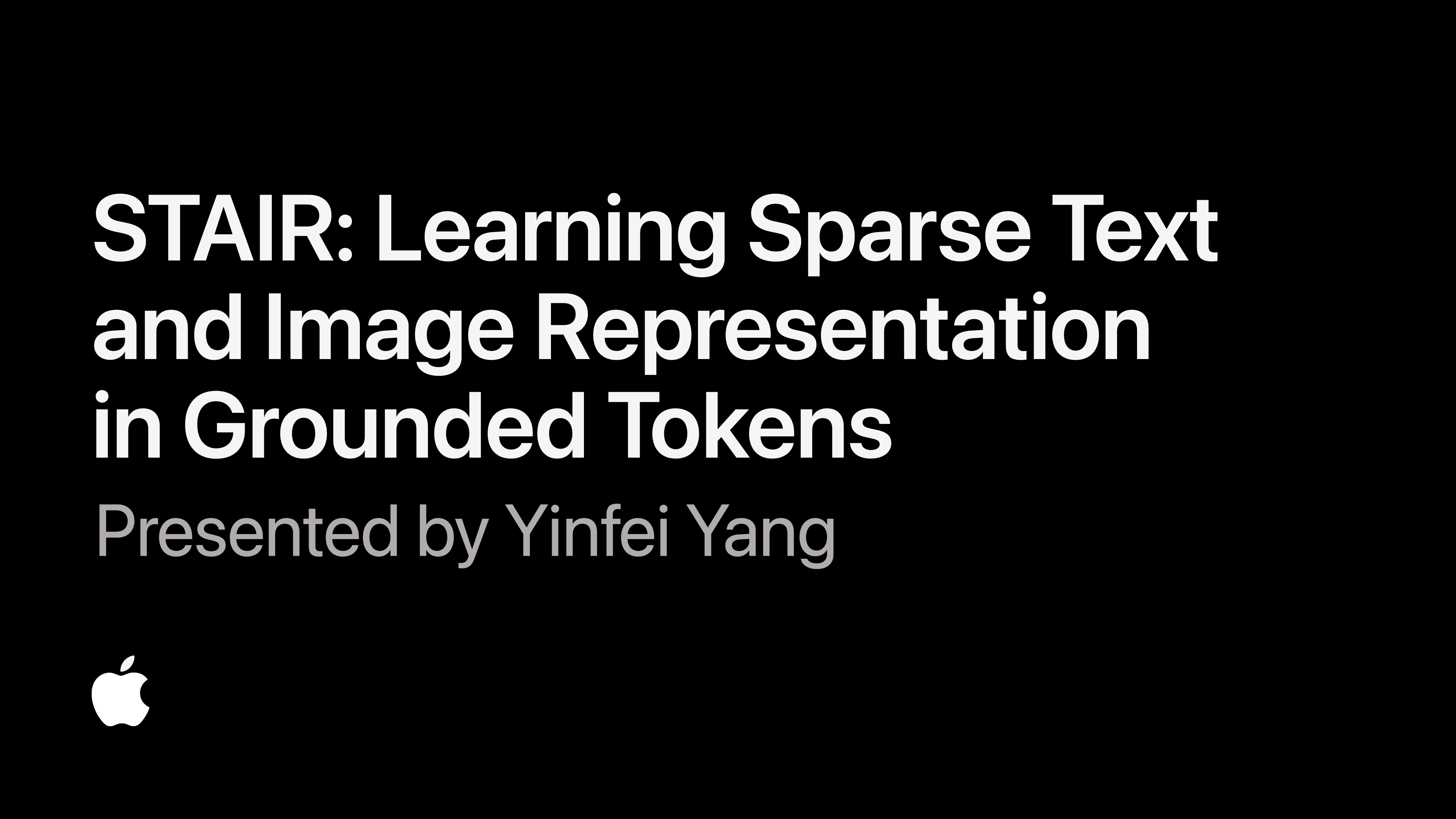 NLU Workshop Talk: STAIR: Learning Sparse Text and Image Representation ...