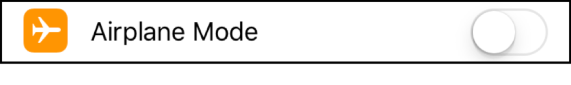 Toggle On/off toggle button in off state to indicate non-selection